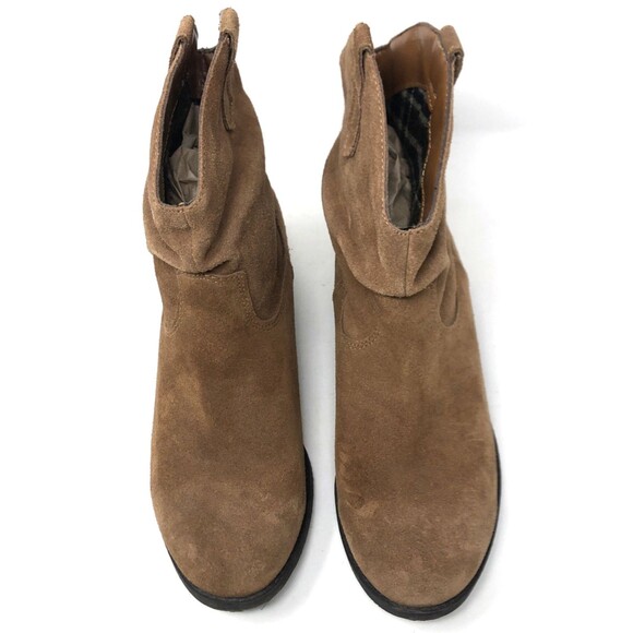 White Mountain SLAMMIN Suede Boots Womens Sz 7.5 Whiskey Cowgirl Western Slouchy - Picture 5 of 15